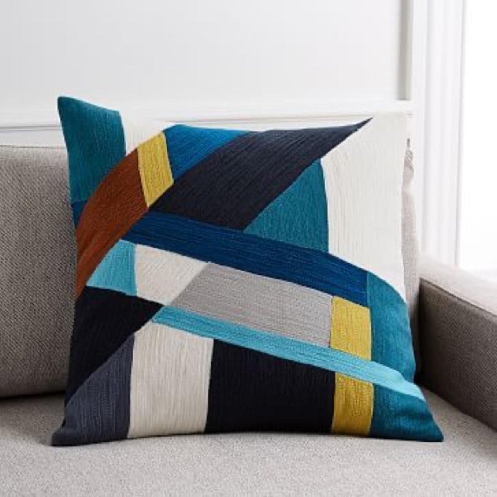 Set of Three West Elm Pillowcases
